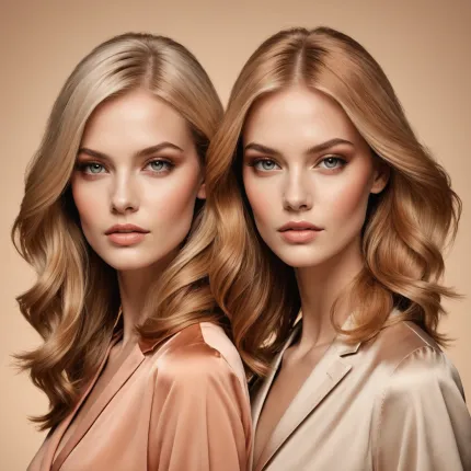 Мода и Цвет Волос: Искусство Выбора Между Персиковым Блондом и Золотистым Каштаном